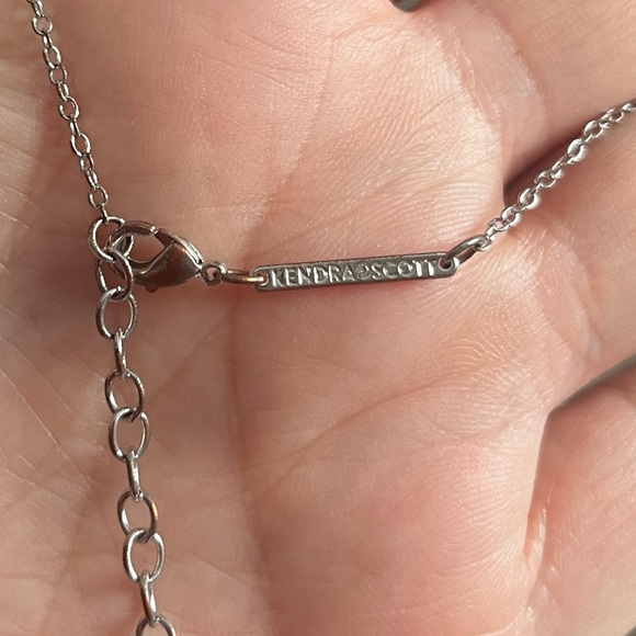 Kendra Scott Silver Necklace with Multicolor Pendant - Picture 7 of 9